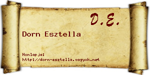 Dorn Esztella névjegykártya